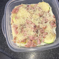 El cooksnap de Mavericks cuando hizo Pastel de calabacín y pollo.