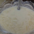 El cooksnap de Nindik Jimenz cuando hizo Arroz con leche a la naranja.