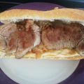 El cooksnap de Cristina cuando hizo Bocadillo de solomillo de cerdo pimientos y tortilla.