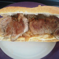 El cooksnap de Cristina cuando hizo Bocadillo de solomillo de cerdo pimientos y tortilla.