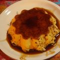 El cooksnap de Priscila cuando hizo Flan casero.