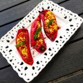 Cooksnap από tahitian στη συνταγή Πιπεριές Φλωρίνης με φέτα, ανθότυρο και μυρωδικά 🌶🌶🌶