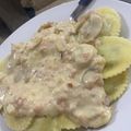 El cooksnap de Guille Duarte cuando hizo Salsa carusso de puerro.