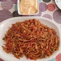 El cooksnap de Marisa Diaz cuando hizo Fideuá de verduras.