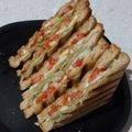 Binita Patel's cooksnap of when they made Grilled cheese vegetables Sandwich.