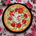 کوک اسنپ علی بعد از امتحان کردن پیتزا صبحانه (پنیر صبحانه) 🍅🥒🍞.