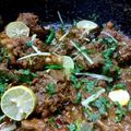 Naila Asif's cooksnap of when they made Butt Mutton Karahi 😋❤🍲.