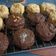 El cooksnap de Pilar Perez cuando hizo Alfajores de naranja y canela, rellenos de queso crema, dulce de leche y nueces picadas!.