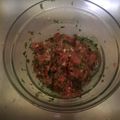 El cooksnap de Gabriela Mora cuando hizo Carne de hamburguesa.