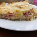 El cooksnap de Teresita Noguera cuando hizo Tarta de choclo, jamón y queso.