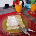 El cooksnap de Fer Macias cuando hizo Enchiladas de frijol con queso.