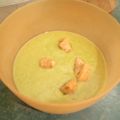 El cooksnap de Celia Laguna cuando hizo Crema suave de espárragos.