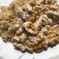 kisördög Cooksnap-ja, amikor elkészítette a(z) Háromhagymás-sajtos sertésszűz ragu receptet.