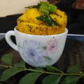 Hetal Chirag Buch's cooksnap of when they made સોજીના મગ ખમણ ઢોકળા 5 મિનિટ માં (Sooji Moong Khaman Dhokla In 5 Minutes Recipe In Gujarati).