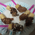 El cooksnap de Laura Martinez Hurtado cuando hizo Plátanos helados con chocolate y topping.
