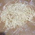 El cooksnap de Alejandra Gonzalez cuando hizo Tallarines caseros.