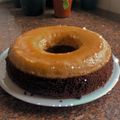 El cooksnap de Valeria Ayala cuando hizo Torta chocoflan muy fácil a baño María.