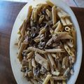 El cooksnap de Mari Trini Hernandez Peñalva cuando hizo Macarrones con gambas y champiñones.
