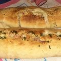 El cooksnap de Vero A. Ibarra cuando hizo Pan casero relleno de jamón y queso.
