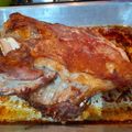 El cooksnap de Teresita Felíz cuando hizo Asado de cordero al horno con patatas, zanahorias y batatas.