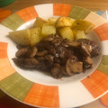 El cooksnap de cnovellino cuando hizo Cocina para enamorar: Medallón de lomo a la pimienta negra y con champiñones.