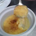 El cooksnap de Alexis Navarro cuando hizo Creme brulee.