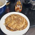 El cooksnap de Kimberly Briccett Ángeles Mendieta cuando hizo Panqueque con manjar 😋😋.