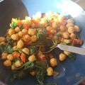 El cooksnap de Laura Sanchez Carro cuando hizo Garbanzos salteados con espinacas.