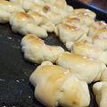 El cooksnap de sabrina damelio cuando hizo Medialunas caseras muy rápidas.