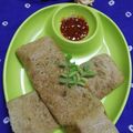 Sadhana Parihar का कुकस्नैप जब उन्होंने मूंग दाल चीला विथ लौकी (moong dal cheela with lauki recipe in Hindi) बनाया था।