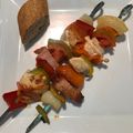 El cooksnap de Pato Correa cuando hizo Brochetas en disco de arado.