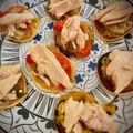 El cooksnap de Arianne cuando hizo Blinis de cebolla caramelizada, pimiento del piquillo y filetes de melva.