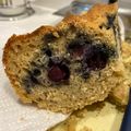 El cooksnap de Cecilia Reggio cuando hizo Budín de banana y arándanos.
