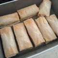 El cooksnap de Sandra cuando hizo Rollitos crujientes de salmón ahumado y queso.