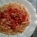 El cooksnap de Candela Aretio cuando hizo Pasta atún y panceta.