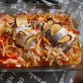 El cooksnap de Jorge Fernández Regidor cuando hizo Dorada con verduras y patatas al horno.