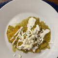 El cooksnap de Debora Zazulak cuando hizo Chilaquiles verdes.