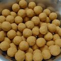Ankita Kapil Varshney's cooksnap of when they made Besan ke ladoo.