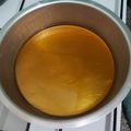 El cooksnap de Aixa Turlan cuando hizo Caramelo para flan.