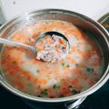 Cooksnap của Thùy Ngân khi họ làm theo món Cháo thịt bò bằm