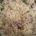 El cooksnap de Sandra cuando hizo Cous cous con verduras y bacon.