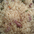 El cooksnap de Sandra cuando hizo Cous cous con verduras y bacon.