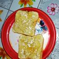 El cooksnap de Jessi cuando hizo Tostada integral con banana, miel, avena y mix de semillas.. 🌞.