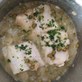 El cooksnap de Luisma cuando hizo Merluza en salsa verde.