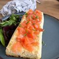 El cooksnap de Marieta cuando hizo Pastel de puerros con salmón. Muy fácil y sano.