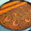 El cooksnap de Marieta cuando hizo Paella con atún, sepia y gambitas.