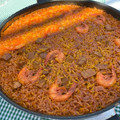 El cooksnap de Marieta cuando hizo Paella con atún, sepia y gambitas.