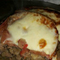 El cooksnap de Natalia Muñoz cuando hizo Berenjena rellena.
