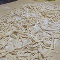 El cooksnap de Cynthia Sanz cuando hizo Fideos caseros.