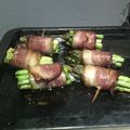 Amanda Rivera's cooksnap of when they made Bacon wrapped Asparagus.